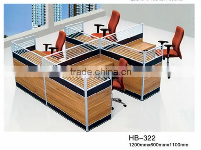 Melamine board beauty salon 4 person workstation