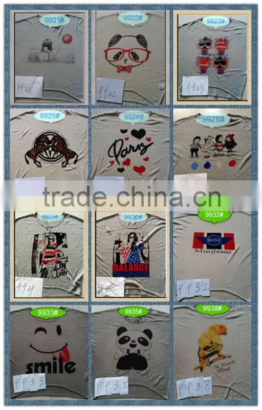Printing sweet starts and hot drilling technology of women sweater 9963#