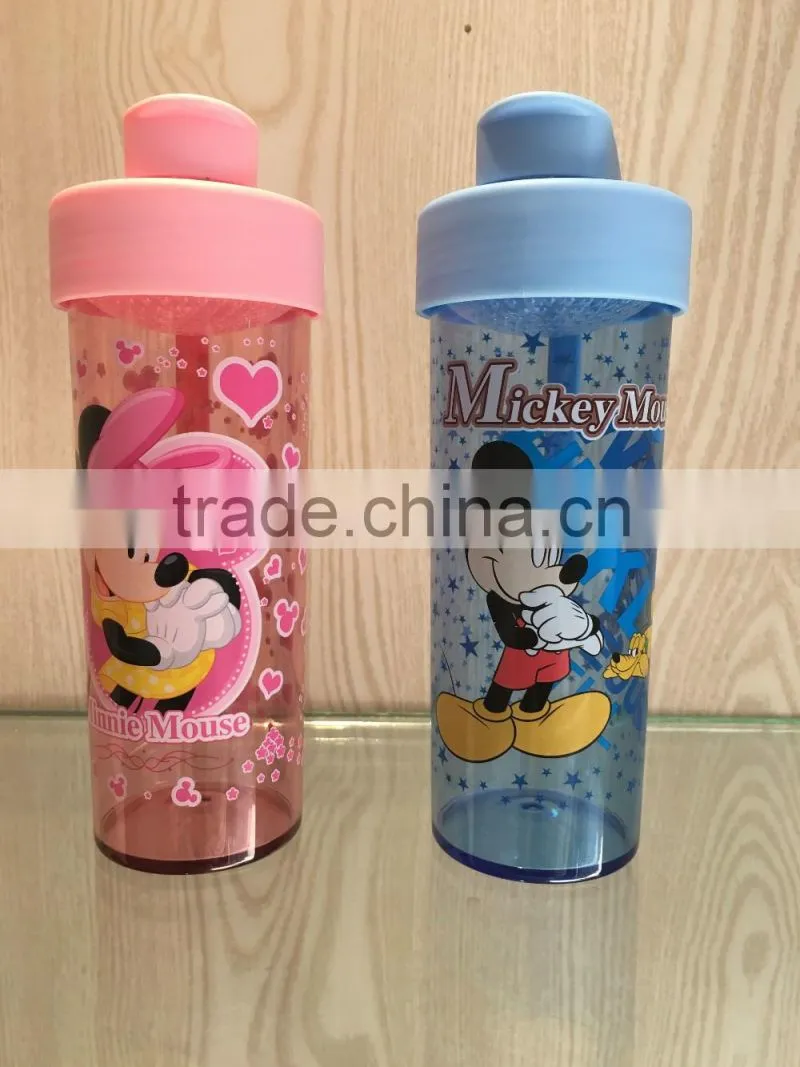 cheap reusable water bottles/empty water bottle/water bottle with straw