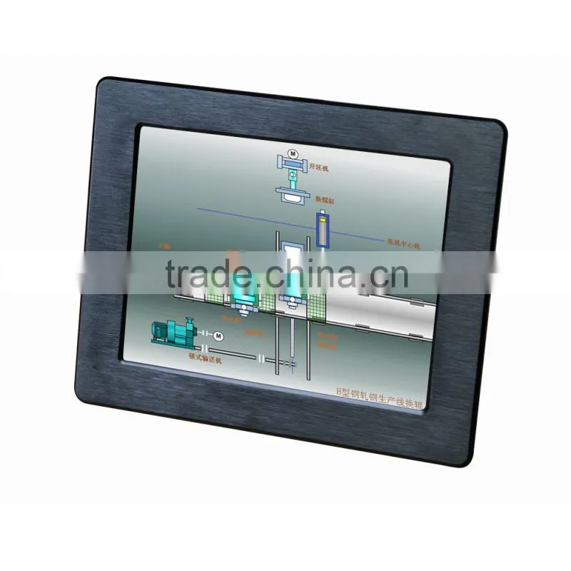 12.1 inch low price lcd touch screen/monitors/planel wholesale with aluminum alloy panel, brightness and contrast can be adjust