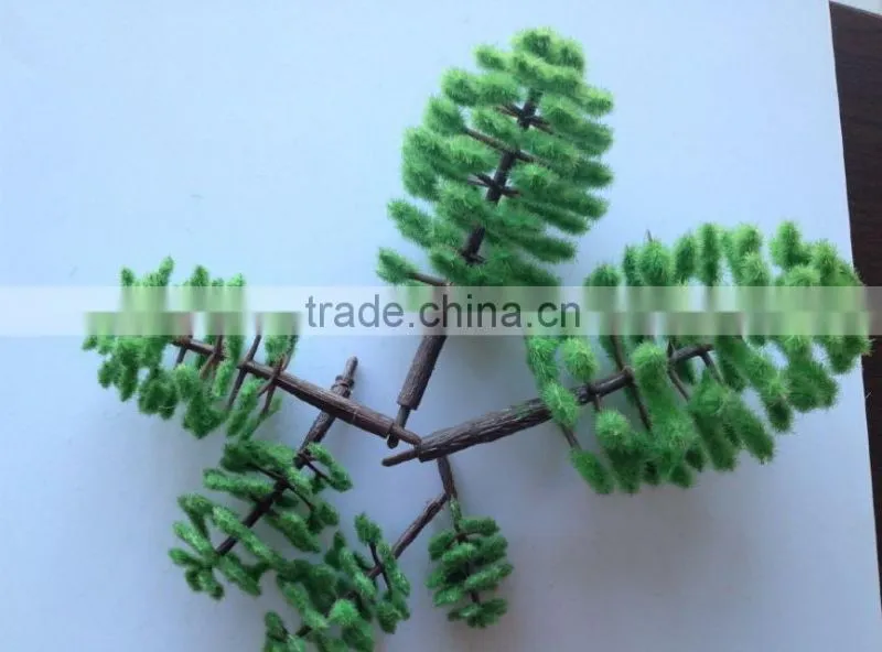 Decorative plastic tree, scale model trees, model tree in other construction , model tree base plastic, MT-15