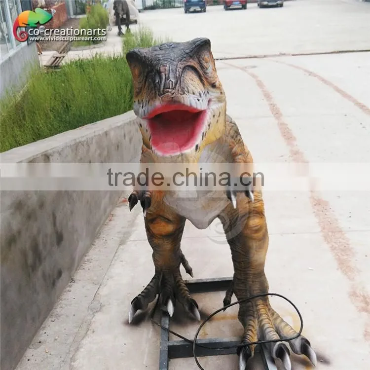 Real life-size robotic t rex dinosaur