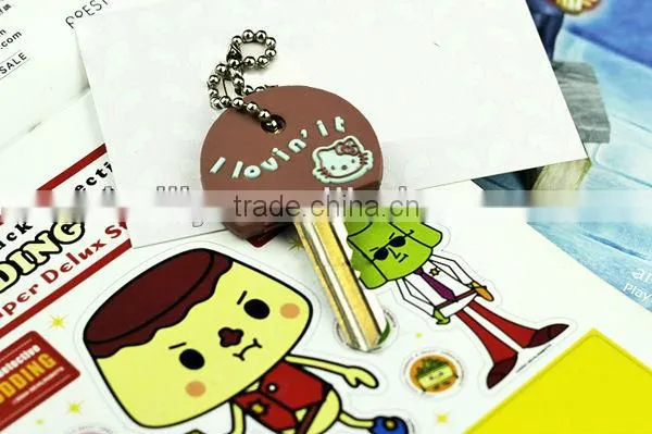 Silicone Key Cover with Brown Cat