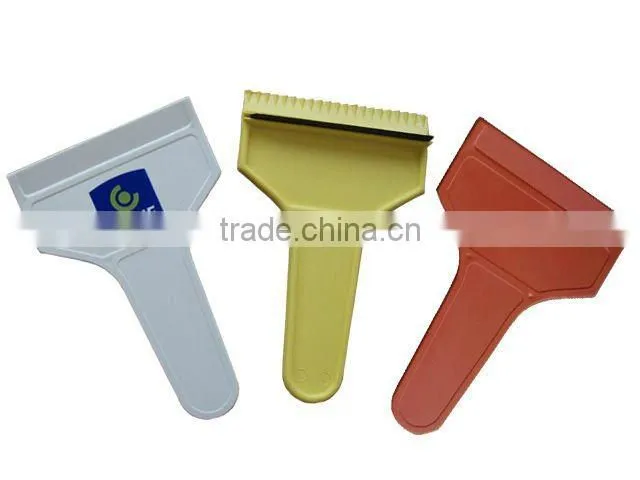 promotional hand plastic PS car ice scraper car snow brush