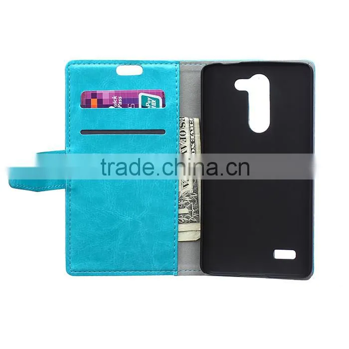 Wholesale Flip Cover Leather Case For LG L Bello D331 ,For LG L Bello D331Book Cover Stand Case