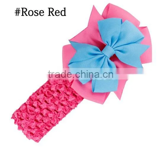 Kids Chiffon Flower Headband Children Accessories Baby Widen Headwear Hair band