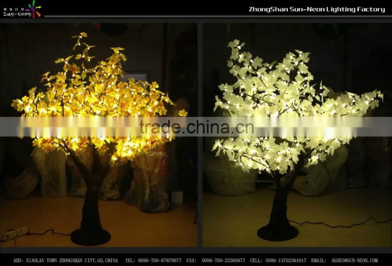 Artificial Autumn Japanese Red Maple Tree With Branches And Leaves
