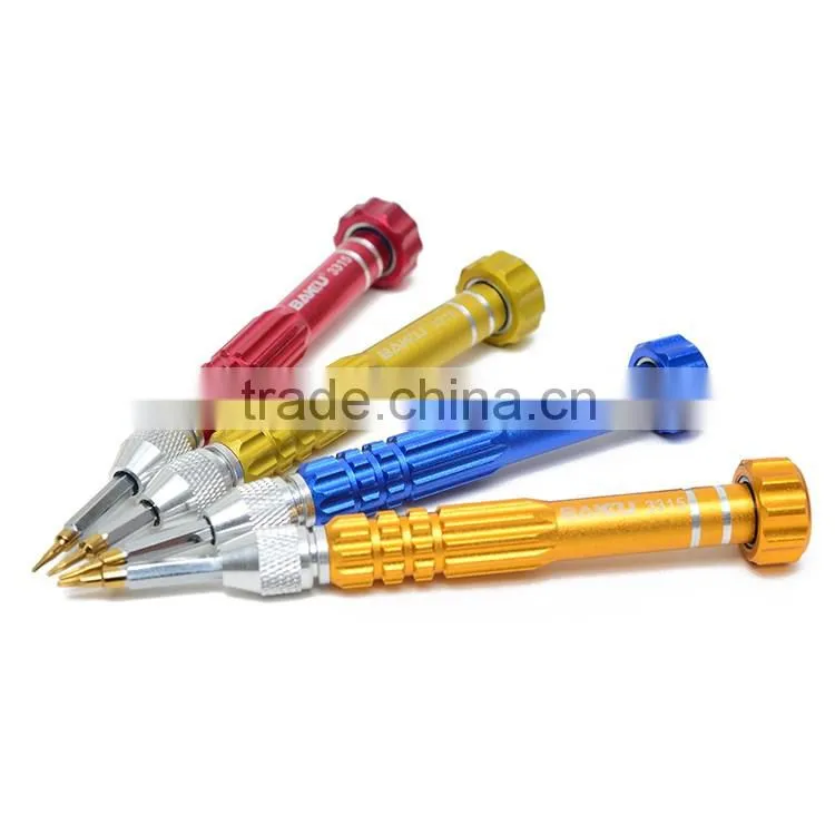2016 BAKU 5 in 1 Multifunctional Trox Phillips Slotted Pentago Triangle Y Type Precision screwdriver BK-3315