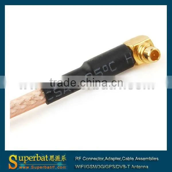 plug adapter BNC male right angle to MMCX male right angle cable assemble bluetooth adapter