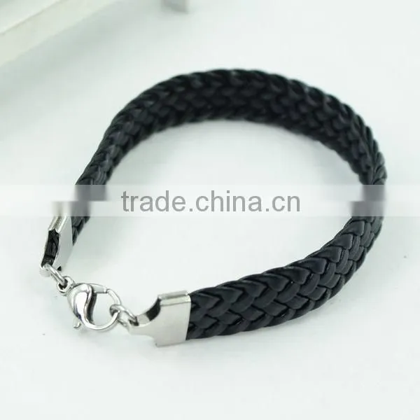 China Wholesale Real Leather And Luxury leather Bracelet For Men