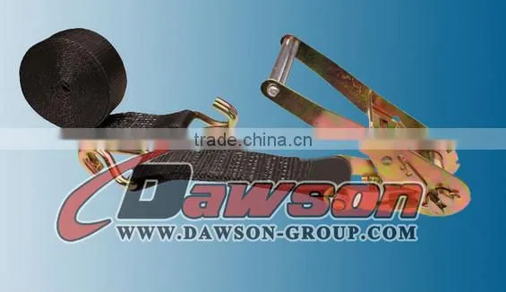 Truck Lashing Belt for Cargo Ratchet Tie Down With Swan Hook