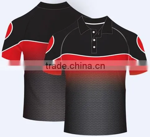 Custom 2015latest design cool dry 100% polyester sublimation polo shirts