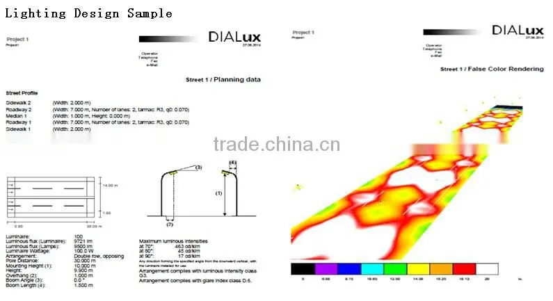 Aluminium Die Casting High Power LED Street Light