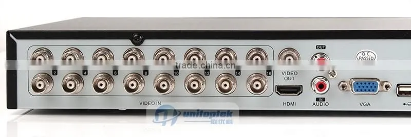 High Definition 16CH 1080P TVI DVR For 2.0MP TVI Camera Remote Mobile P2P View