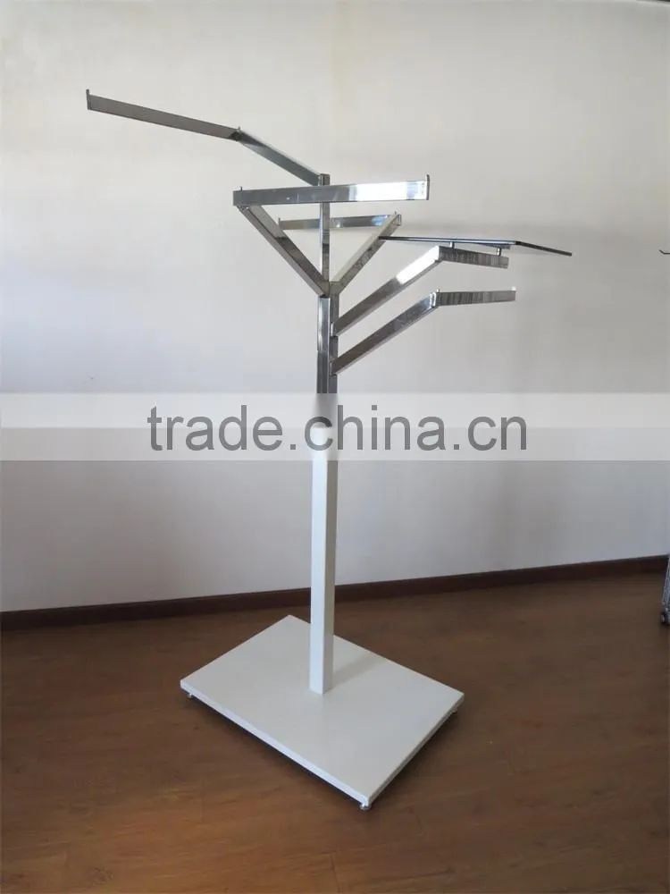 Floor Standing 4 Way Tree Shaped Baby Shop Garment Display Rack
