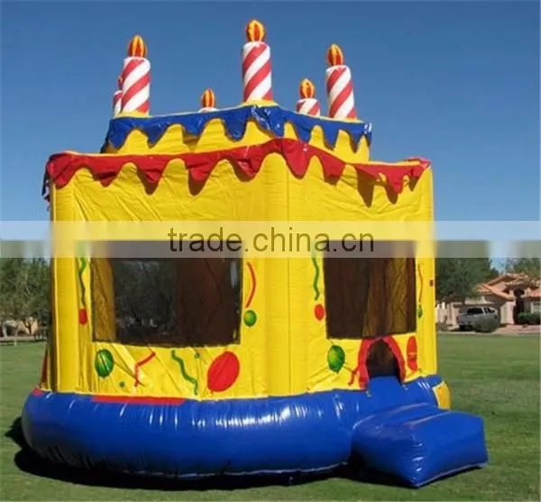 PVC tarpaulin inflatable cake bouncer,inflatable cake castle for sale