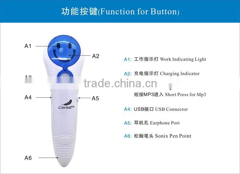 hot sale high quality voice magic talking pen for Japanese learning