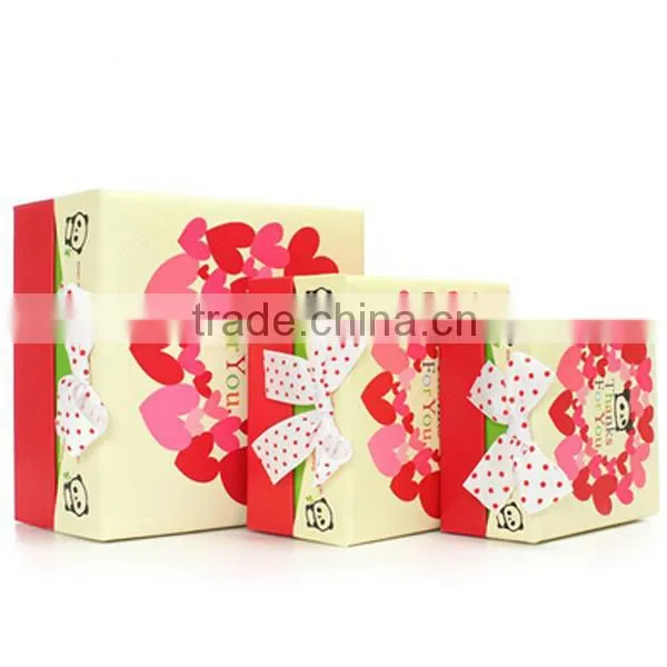 Lovely Cartoon With Bow 3pcs Set Gift Box