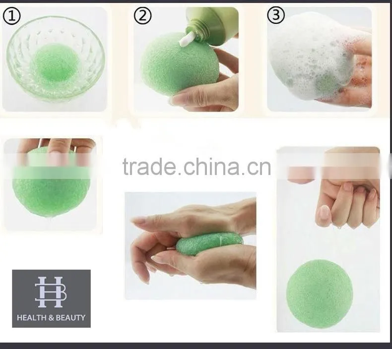 hot selling Sponge Material and Ball Type konjac sponge