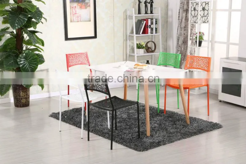 China supplier plastic stacking chairs for dining room