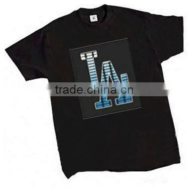 Super EL Flashing T shirt with Wholesales price