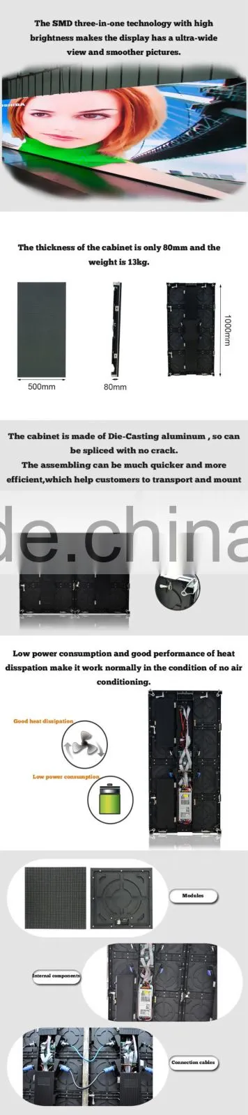 P5.208 giant screen led big display/led display rental/charming led