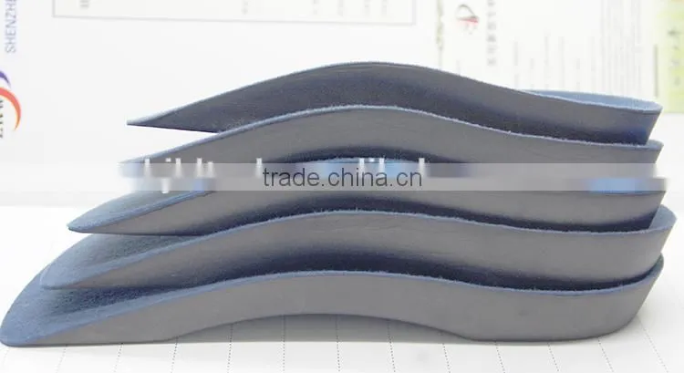 Comfortable EVA orthopedic insole with soft velvet, Silicone gel insole factory, flat feet arch support orthotic insole.