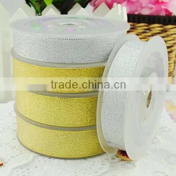 china factory directly sale high quality glitter ribbon