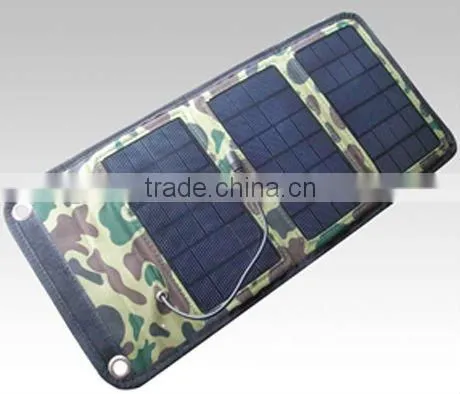 High efficiency solar panel / 5W Folding solar charging bag / Fashion folding purse type solar energy bag