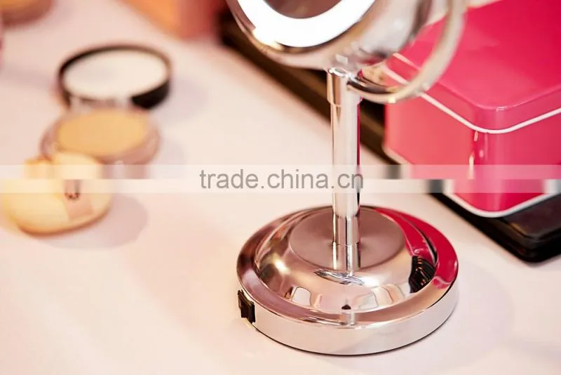 led small metal craft cosmetic vanity mirror