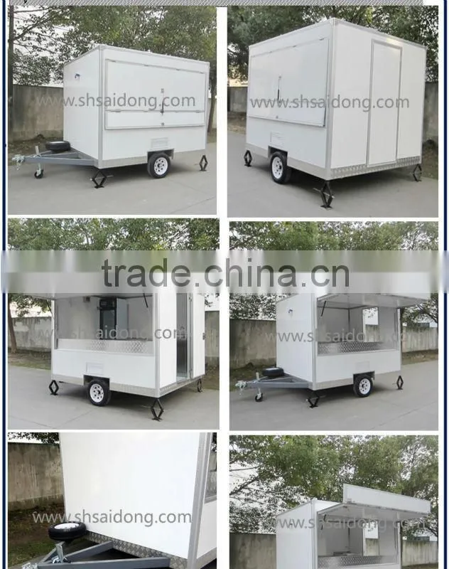 new mini electric mobile food truck food concession trailer