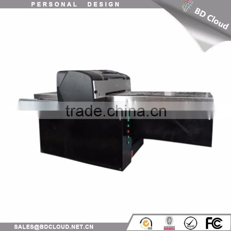 Digital inkject multifunction glass ceramic acrylic pvc flatbed printing machine / uv flatbed printer