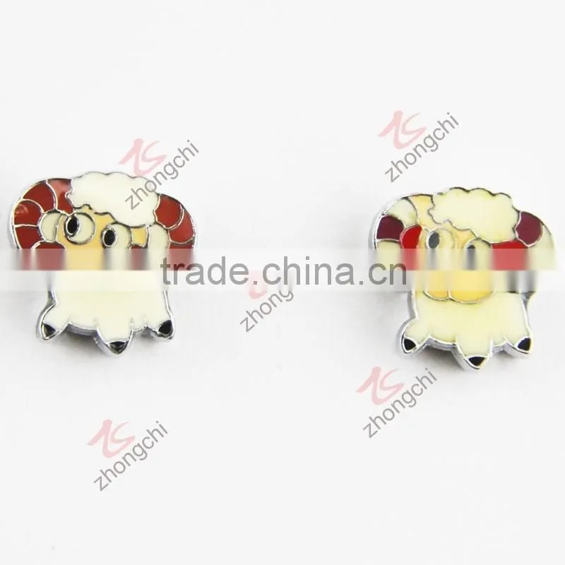cute enamel sheep charm pendant
