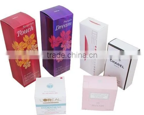 Factory price custom printed black luxury packaging paper perfume box