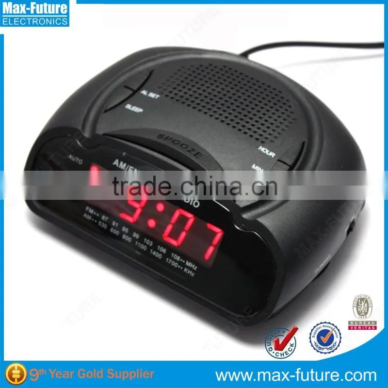 F-1749 fashionable Mini AM/FM Retro Alarm Clock Radio With Speaker