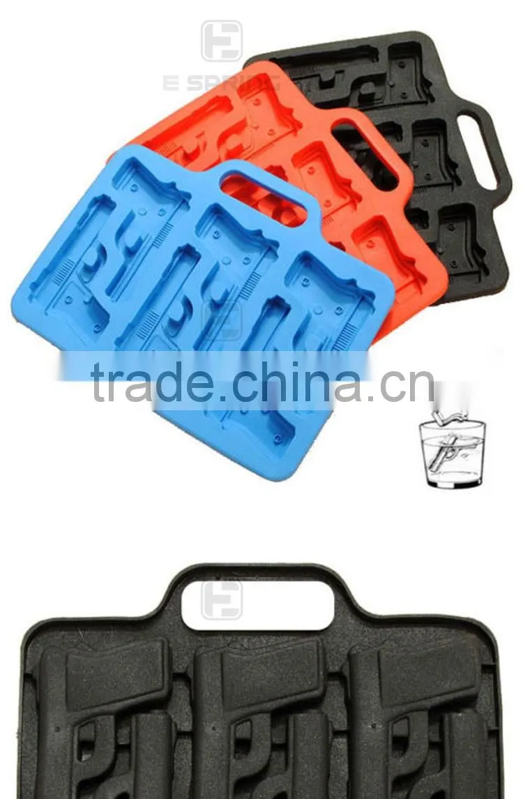 Gun Ice Cube Tray Silicone Gun Shape Cake Pan