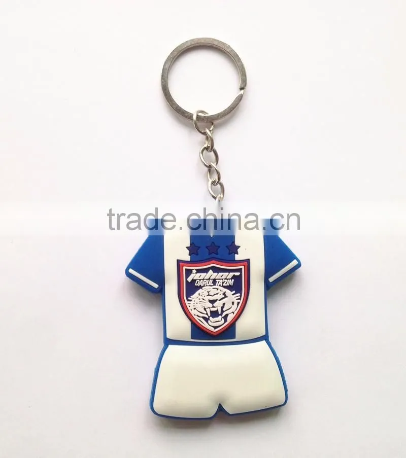 Number Letter Printing Metal Funny PVC Key ring Wholesale Rubber Key chain