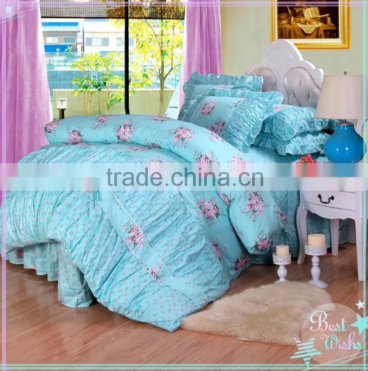 2015 New designe luxury arabian wedding polyester / cotton bedding set /bed sheet/duvet cover/pillow from china suppier