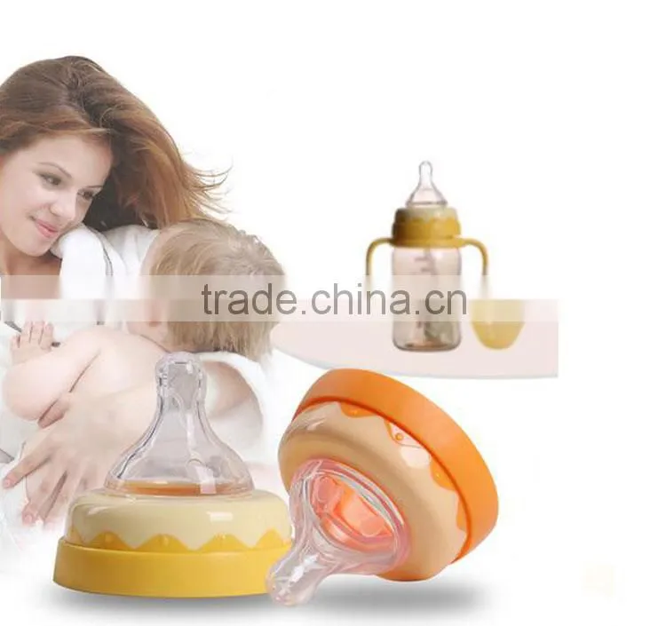 High Heat Resistance Baby Infant Feeding Bottle Plastic PPSU Bottle with Handle