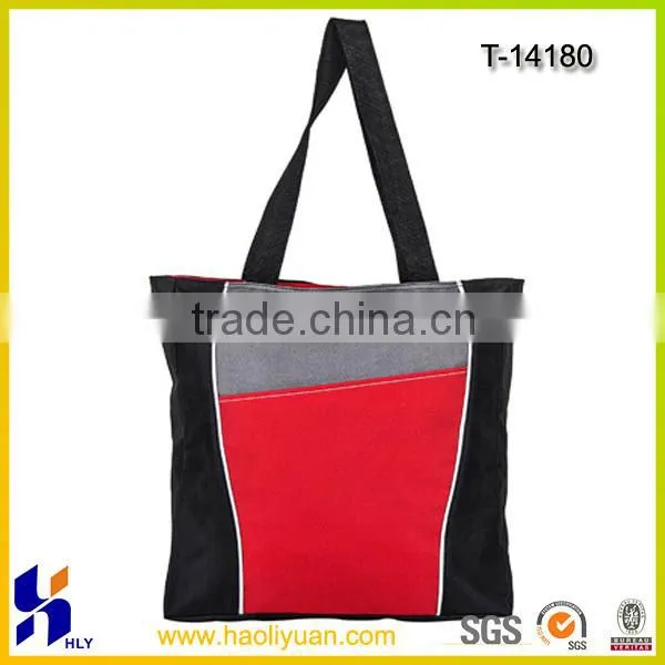 Fldable Non-woven zipper tote bag