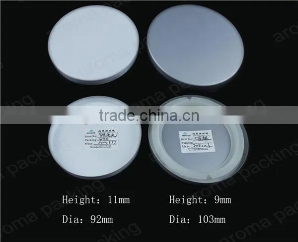 Home decoration glass jar metal candle lid, tinplated lid wholesale