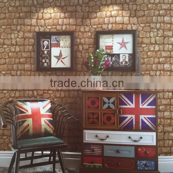 brick design pvc wallpaper 3d visual effects