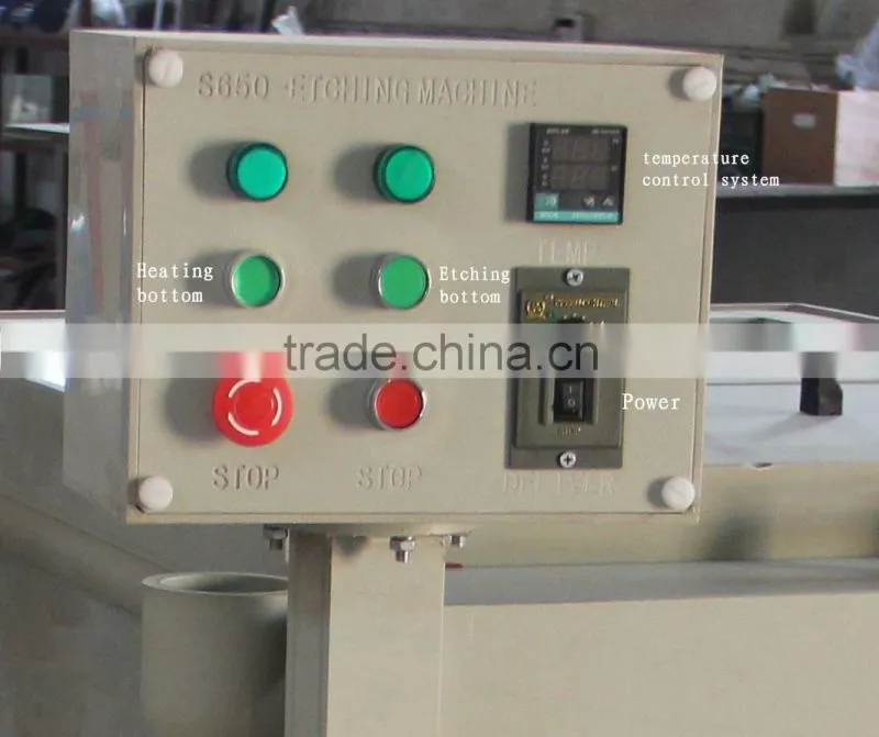 High quality metal signs nameplate etching equipment/metal signs etching equipment