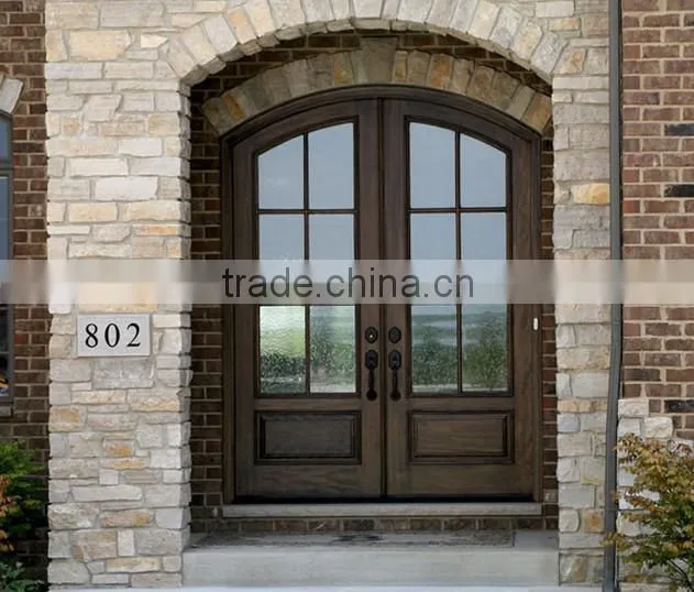 arched top double apartment entry doors in foshan doors factory