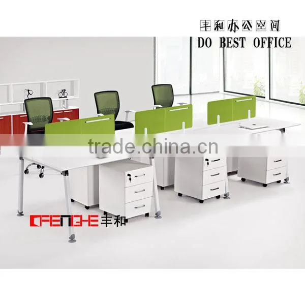 wooden office cubicle office partition table furniture