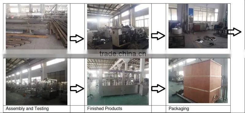 Glass bottle crown cap carbonated drink filling machine