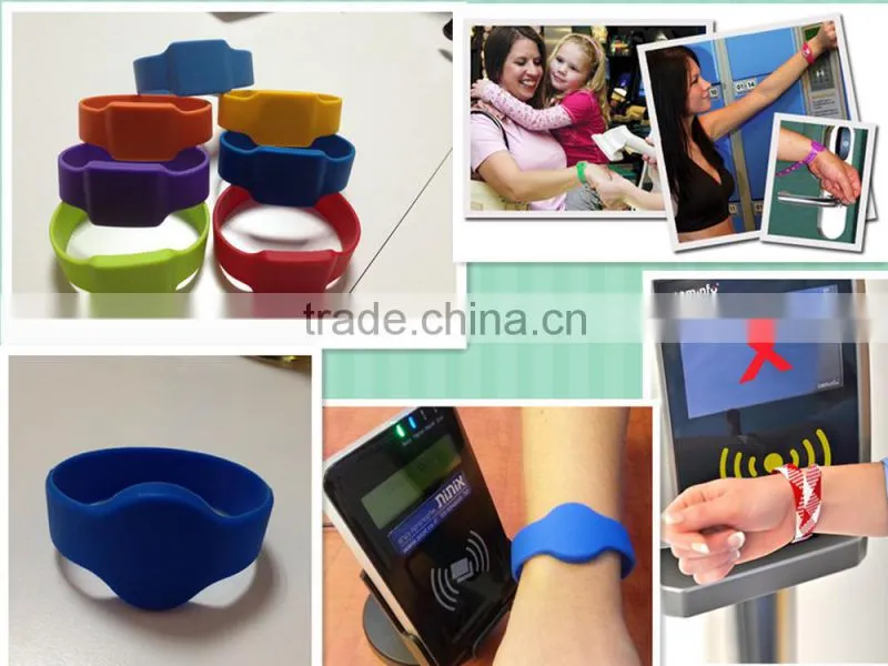 2016 NTAG NFC wristbands with your logo printed