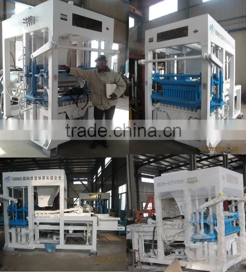 QT4-15 Vibrate Electric Model Cement Block Making Machine / Cement Block Making Machine Price for Sale