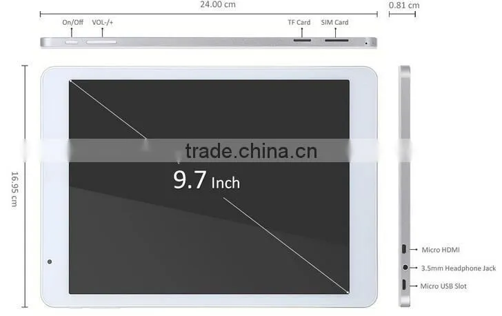 Teclast X98 Plus 3G Win 10 + Android 5.1 9.7 inch IPS Retina Screen Intel Cherry Trail Z8300 64bit Quad Core 1.44GHz 4GB RAM