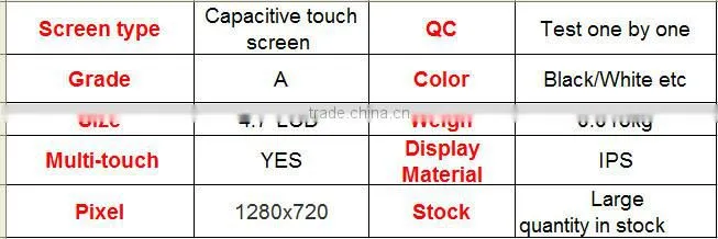 Small order accepted mobile phone spare parts touch screen for LG F160